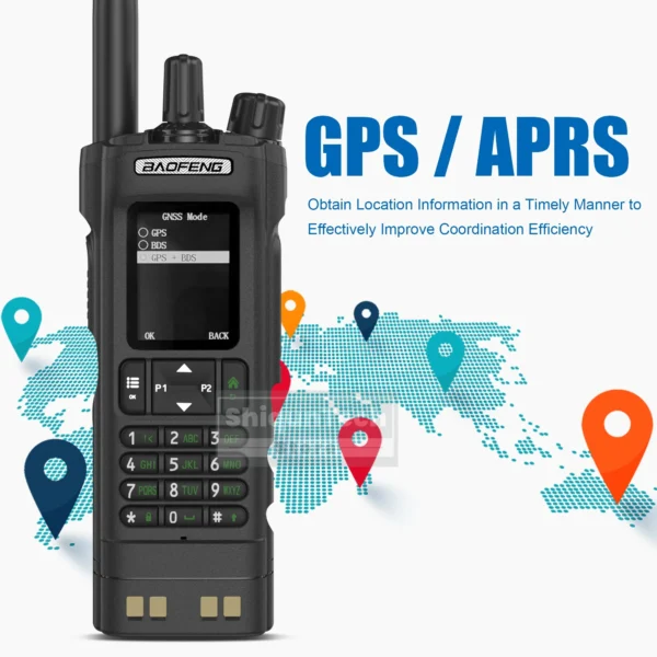 BAOFENG DM-32 DMR Digital Walkie Talkie With Belt Clip Hoster GPS APRS Dual Mode Analog TDMA Dual Time Slot AES256 Two Way Radio - Image 3