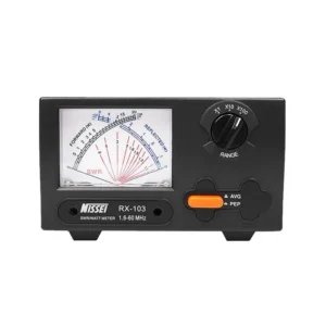 NISSEI RX-103 Mini SWR & Watt Meter – 2KW High Quality Power Meter for HF/V/U Band 1.6–60MHz Walkie Talkie