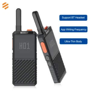 Beebest A308 Portable Walkie-Talkie, Ultra-Thin Lightweight, BT Headphone Support, Waterproof Two Way Radio for Adventure Off-Road