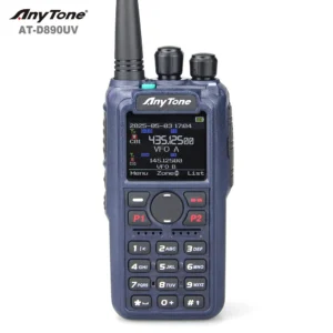 Newest AnyTone AT-D890UV DMR Dual Mode Digital Handheld Radio VHF/UHF Air Band AM RX - Cross Band Repeater