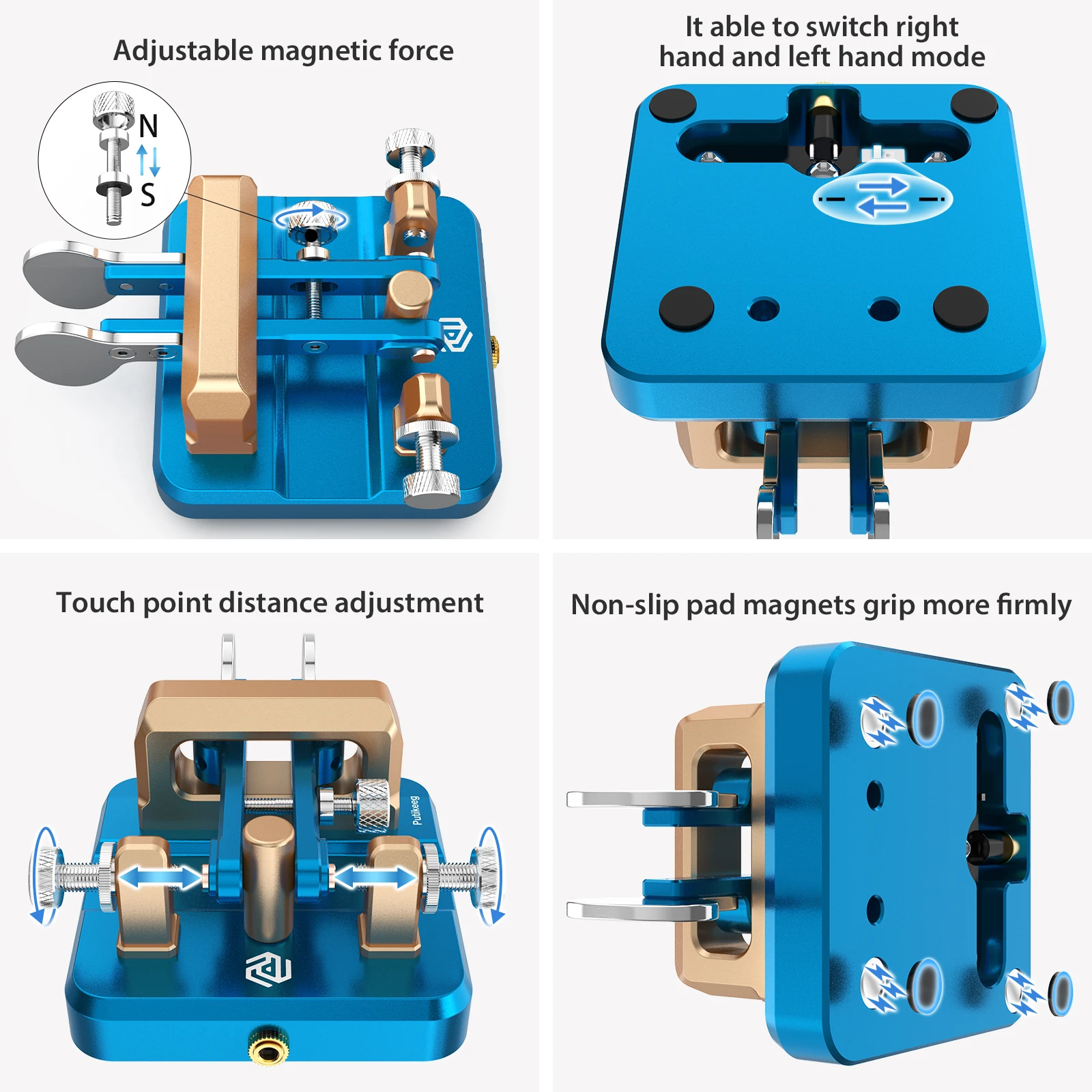 Putikeeg CW Telegraph Key Auto Morse Keyer Double Paddle for Morse Code Training & Ham Shack - Image 4