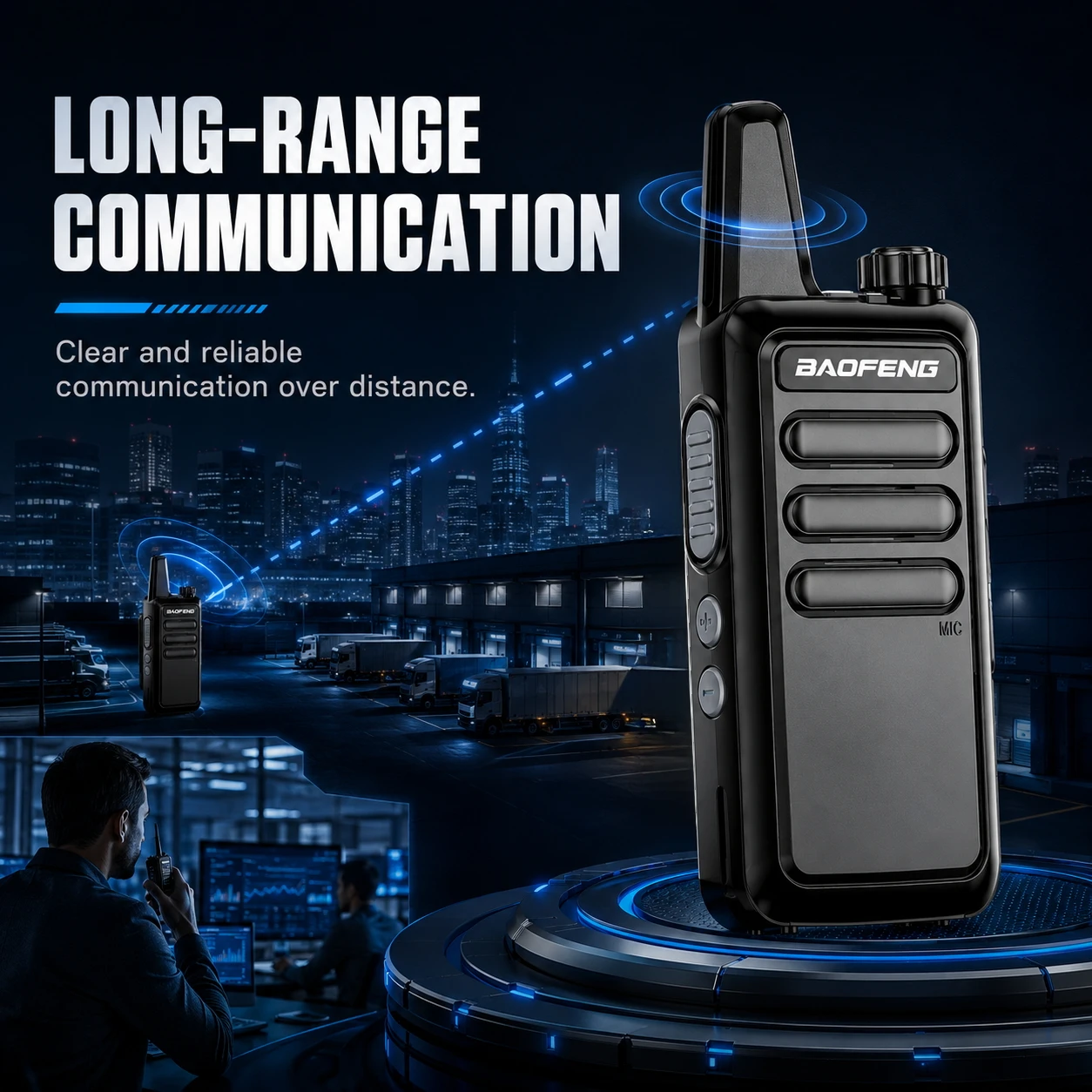 Compact Baofeng BF-R5 Mini Dual Band Walkie Talkie 5W High Power USB Rechargeable Slim Radio for Camping Security - Image 5